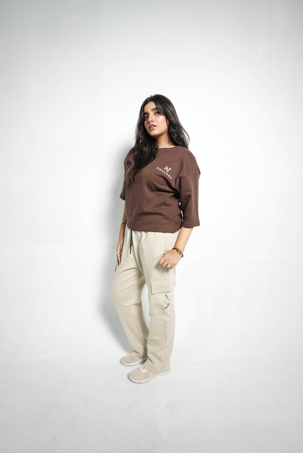 EARTH TONE PREMIUM INTERLOCK CO-ORD SET