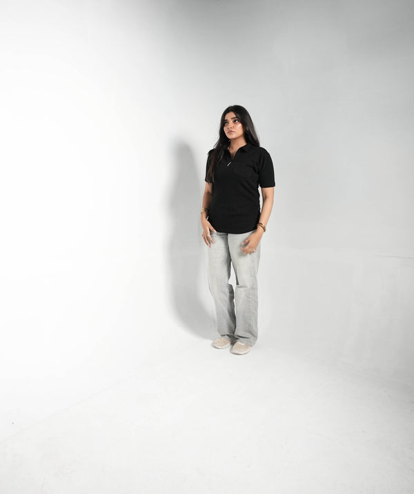 CORE QUARTER-ZIP TERRY POLO