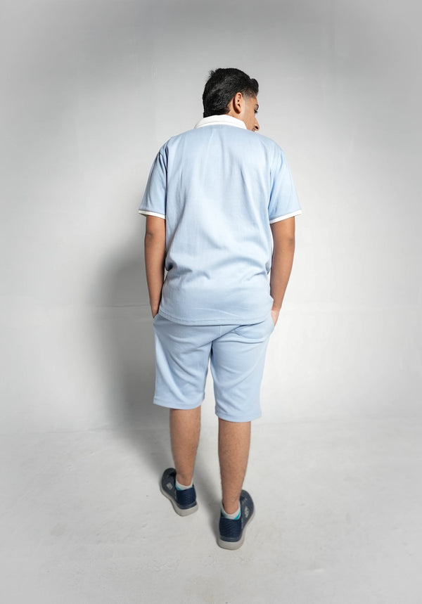 CLOUD BLUE HERITAGE POLO SET