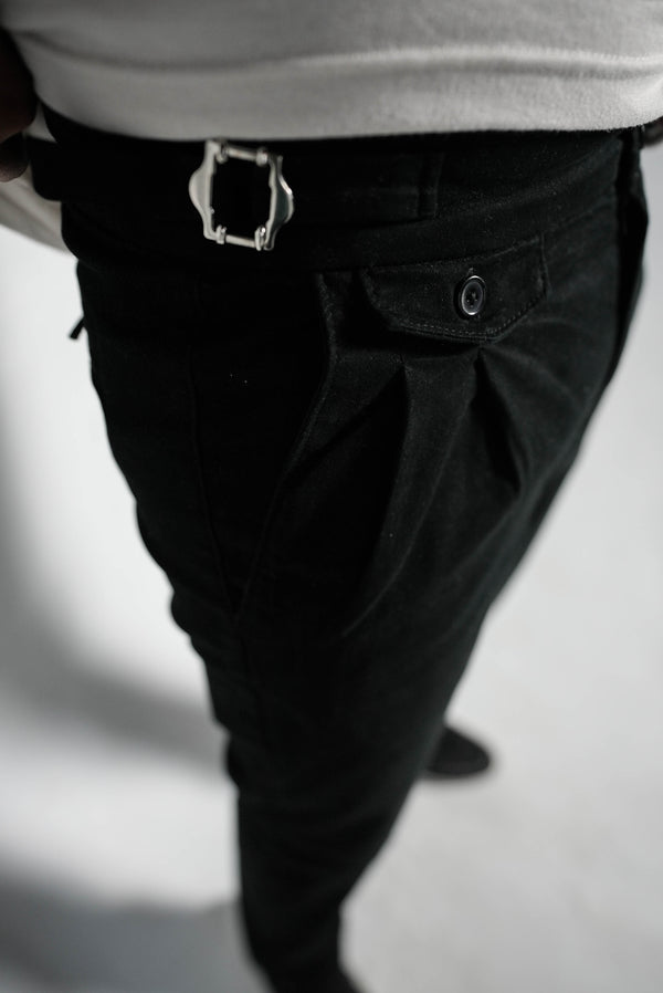 BLACK GURKHA PANT