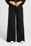 Noir Luxe Wide-Leg Trouser