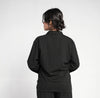 Noir Luxe Button-Front Shirt