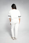 BEIGE LINE PREMIUM INTERLOCK TROUSER