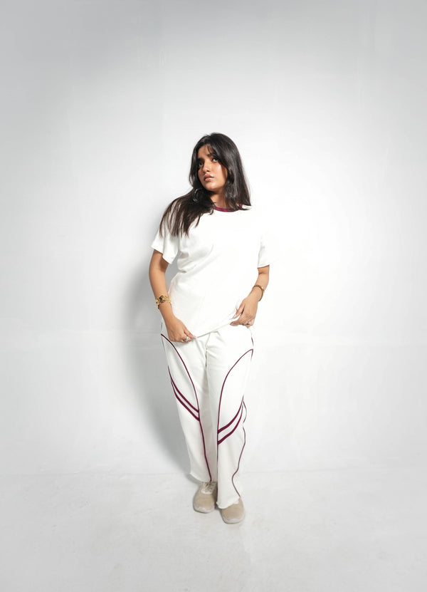 BORDEAUX ARC PREMIUM FRENCH TERRY TROUSER