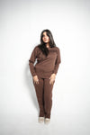 CHOCOLATE LINE PREMIUM INTERLOCK T SHIRT