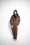 CHOCOLATE LINE PREMIUM INTERLOCK T SHIRT
