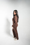 CHOCOLATE LINE PREMIUM INTERLOCK T SHIRT