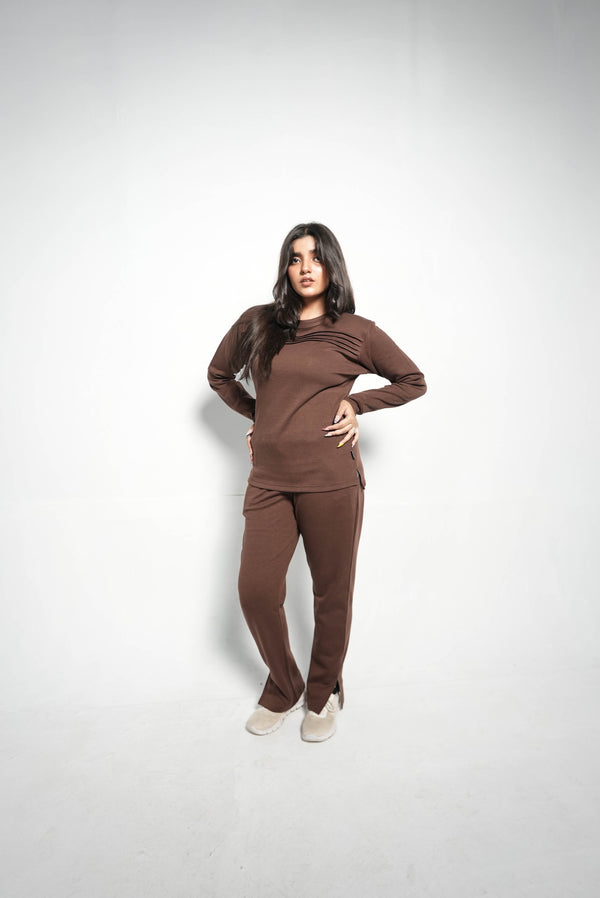 CHOCOLATE LINE PREMIUM INTERLOCK TROUSER