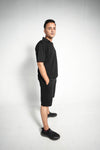 NOIR ZIP POLO SET