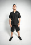 NOIR ZIP POLO SET