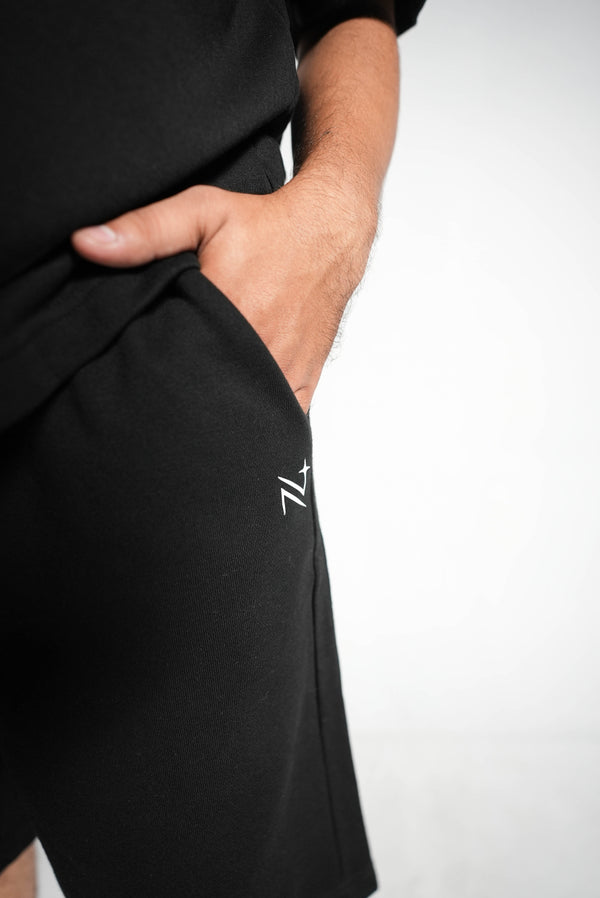 NOIR ZIP POLO SET