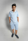 CLOUD BLUE HERITAGE POLO SET