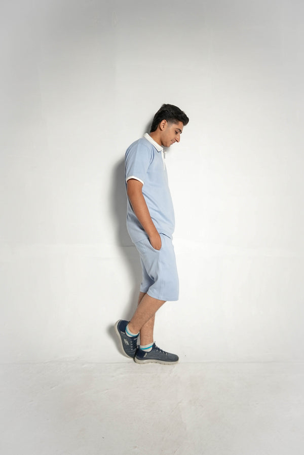 CLOUD BLUE HERITAGE POLO SET