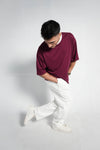 BURGUNDY CONTRAST PREMIUM CO-ORD SET