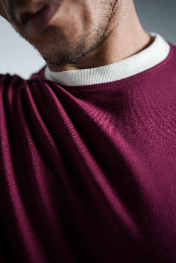 BURGUNDY CONTRAST PREMIUM CO-ORD SET