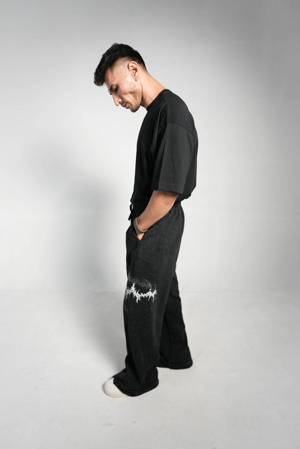 SHADOW DISTRESS BAGGY PREMIUM TERRY TROUSER