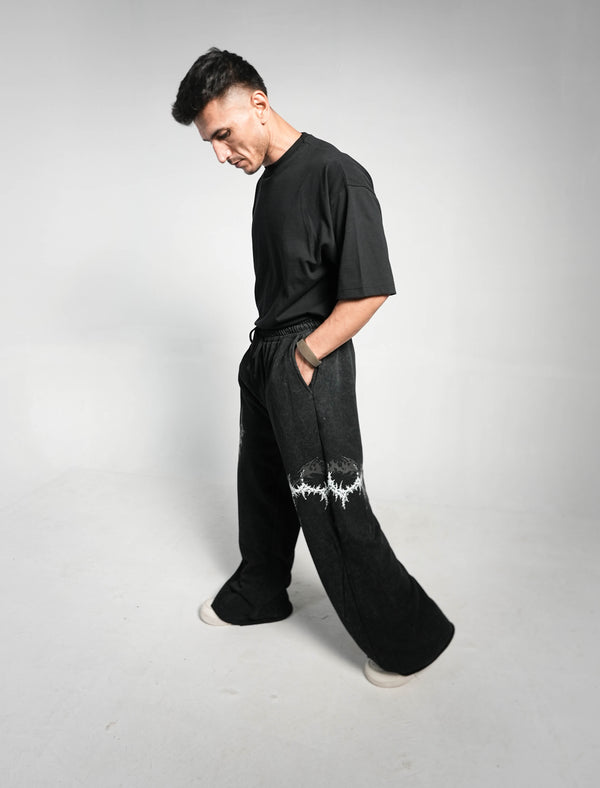 SHADOW DISTRESS BAGGY PREMIUM TERRY TROUSER