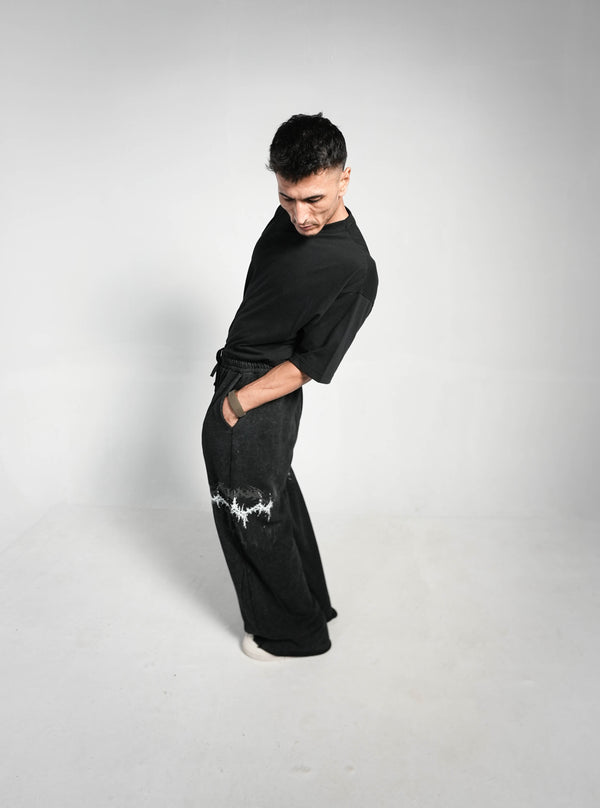 SHADOW DISTRESS BAGGY PREMIUM TERRY TROUSER