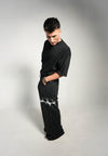 SHADOW DISTRESS BAGGY PREMIUM TERRY TROUSER