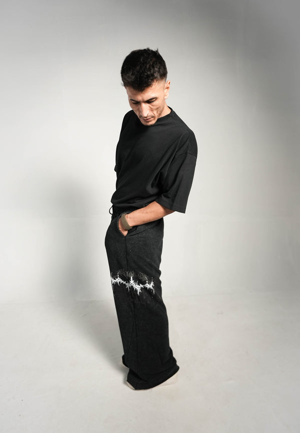 SHADOW DISTRESS BAGGY PREMIUM TERRY TROUSER